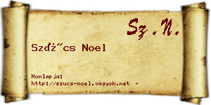Szűcs Noel névjegykártya