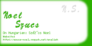 noel szucs business card